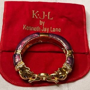 KJL Kenneth Jay Lane elephant bracelet